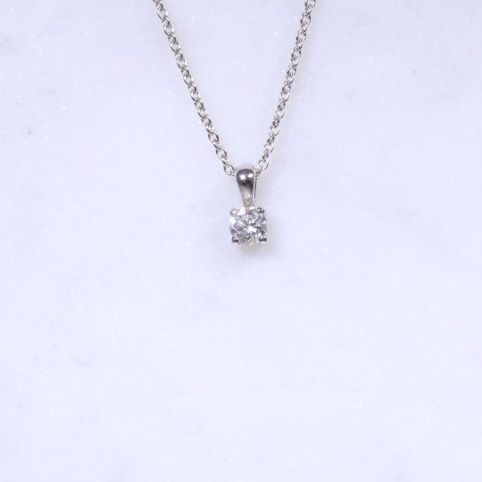 Diamond Round Brilliant Pendant