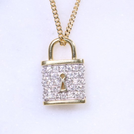 Diamond Padlock Pendant | Lanes Jewellery & Prestige Watches In Holt ...