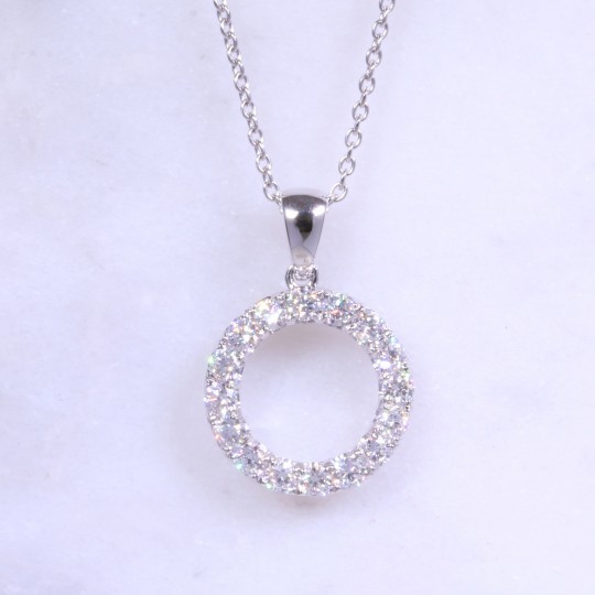 Full Diamond Eternity Necklace