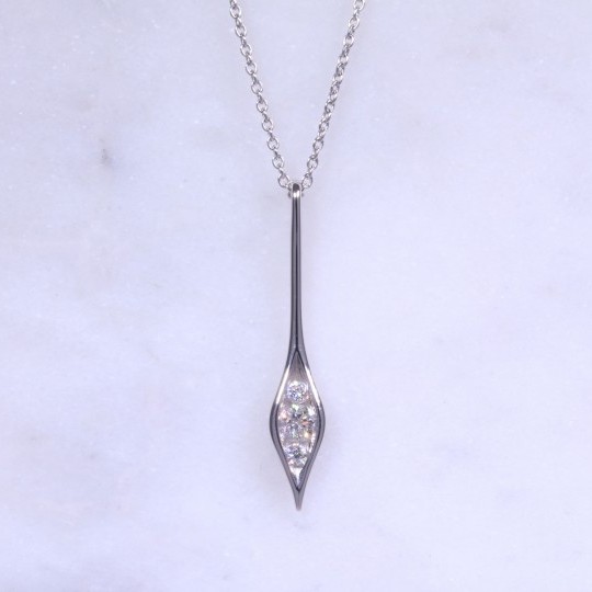 Diamond Teardrop Necklace