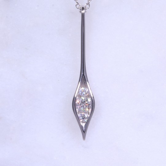 Diamond Teardrop Necklace