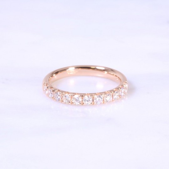 Micro Claw Set Diamond Eternity Ring 3mm