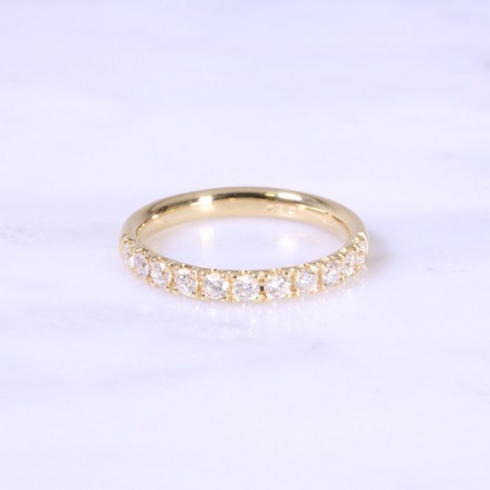 Micro Claw Set Diamond Eternity Ring 3mm