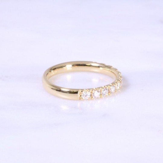 Micro Claw Set Diamond Eternity Ring 3mm