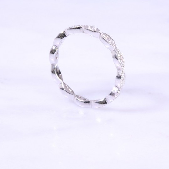 Marquise Design Full Diamond Eternity Ring