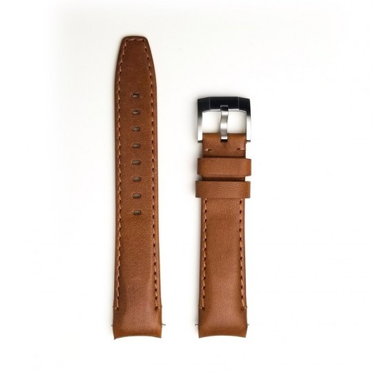 Everest Curved End Leather In Chestnut