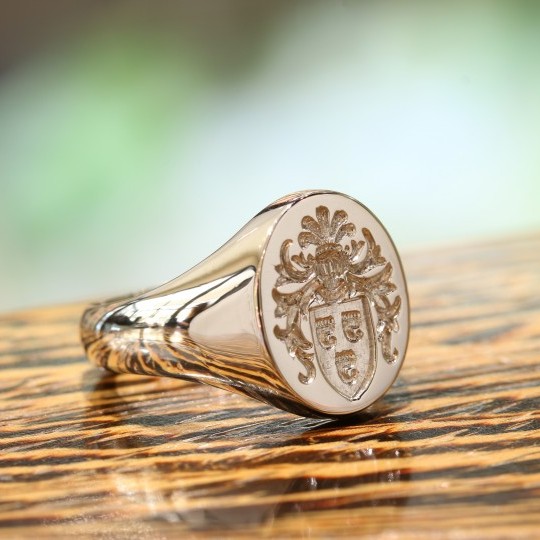 Platinum Seal Engrave Coat Of Arms