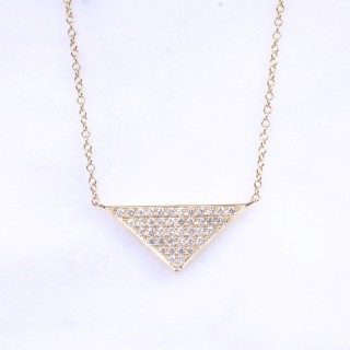 Diamond Triangular Necklace