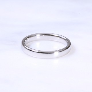 Platinum 3mm Court Wedding Ring