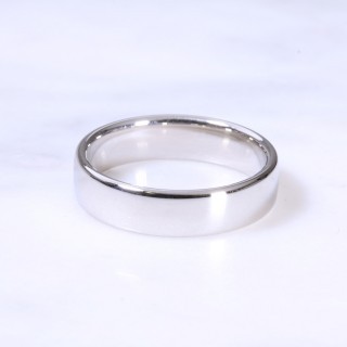 Platinum 5mm Court Wedding Ring