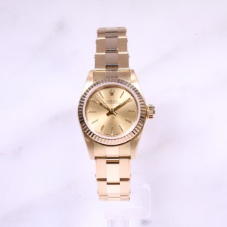 Ladies Rolex Oyster Perpetual 18ct gold 67198