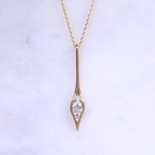 Diamond Teardrop Necklace